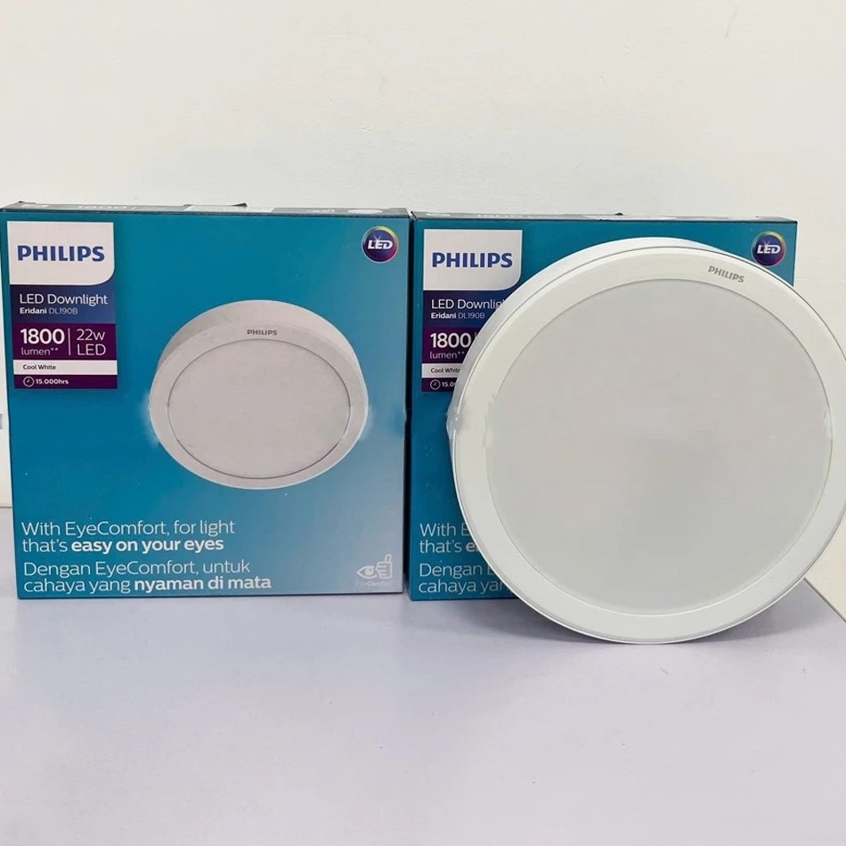 Thiết kế mỏng nhẹ của Đèn downlight ốp trần Led Philips Eridani