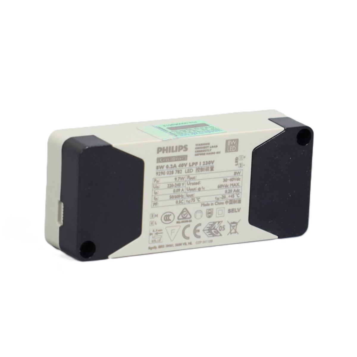 Thiết kế của Bộ Nguồn Driver Led Philips CertaDrive 8W