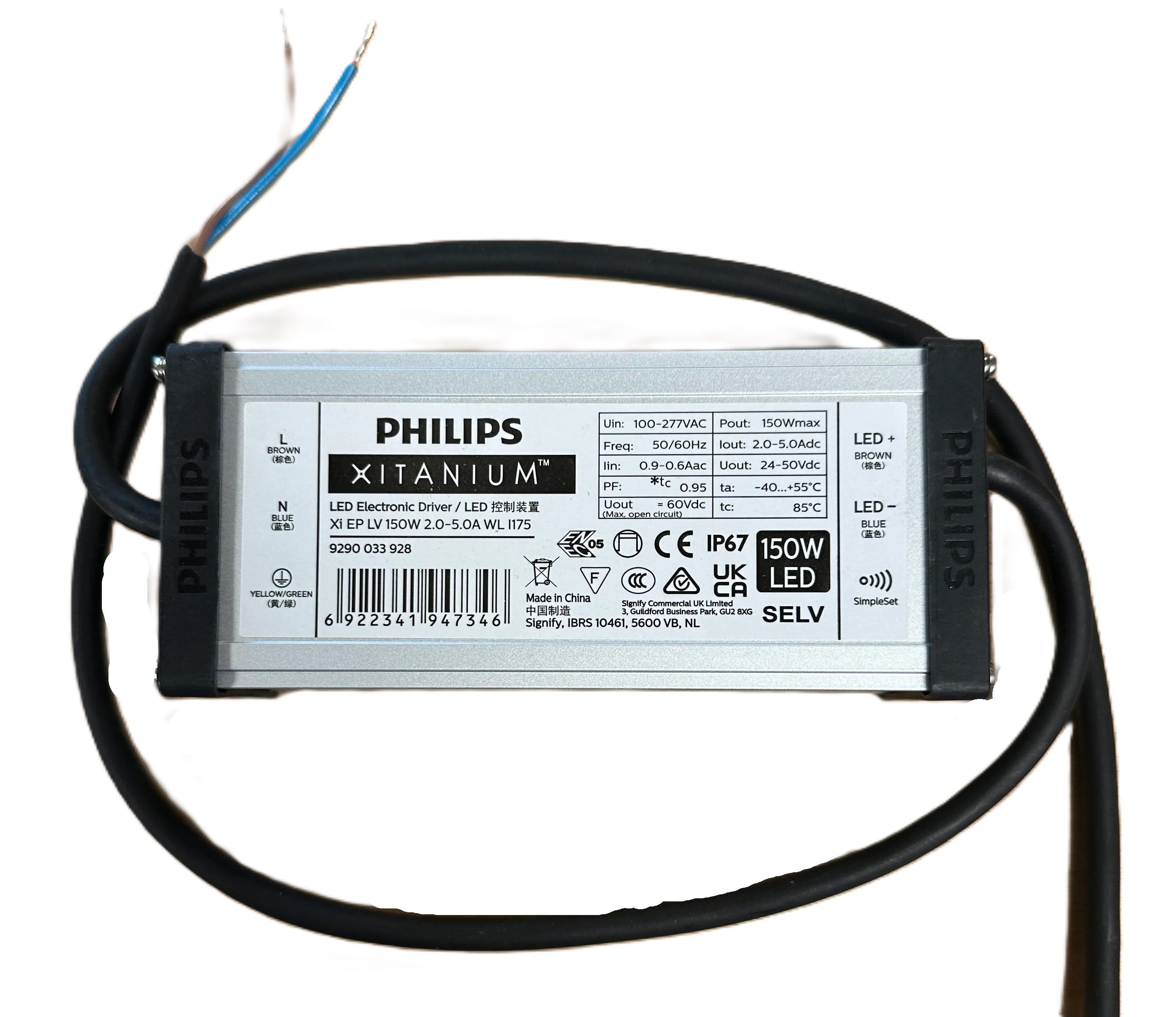 Bộ nguồn LED Philips Xitanium Xi EP LV 150W - Hiệu quả và bền bỉ