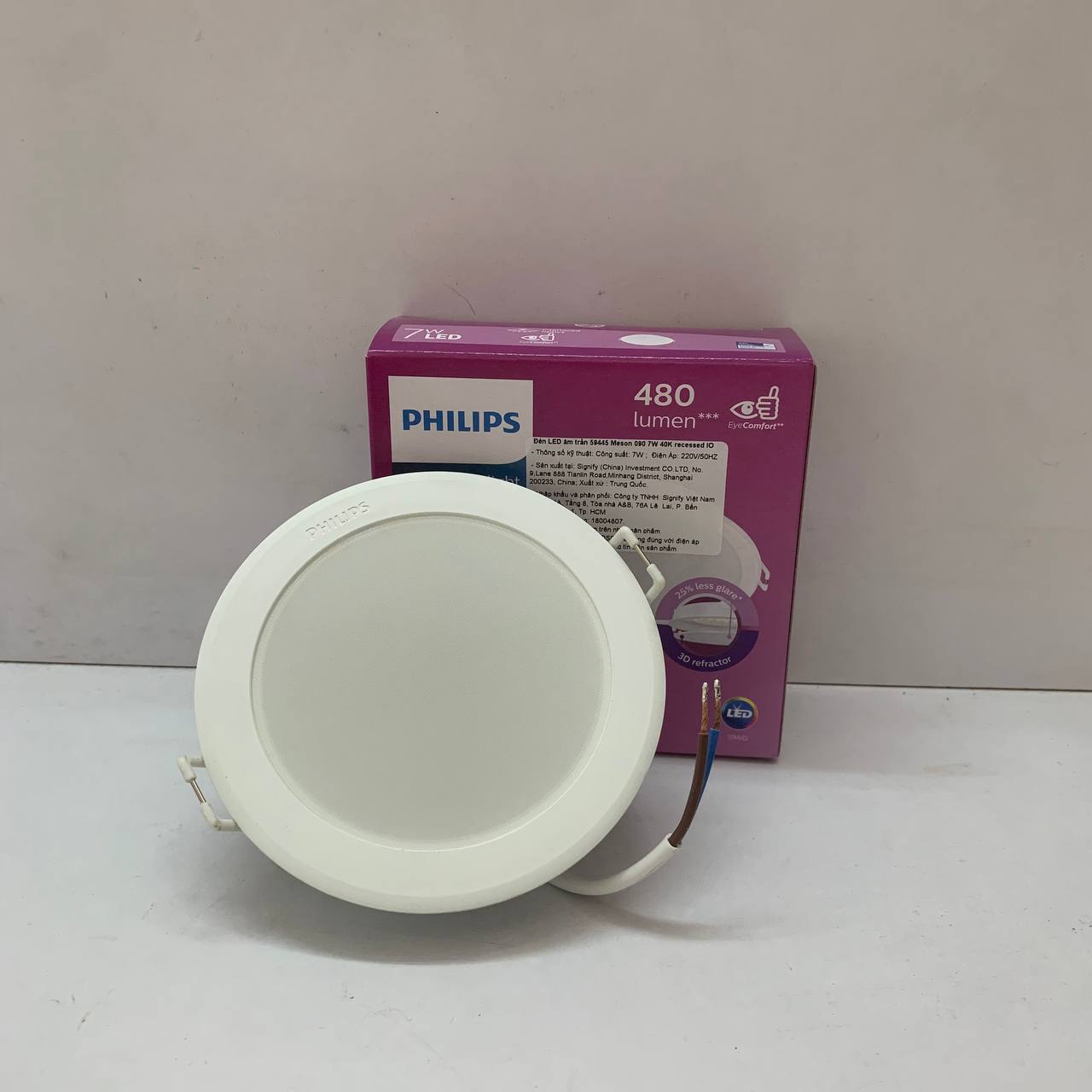 Thông số kỹ thuật của Đèn downlight âm trần Led Philips Meson IO 59445