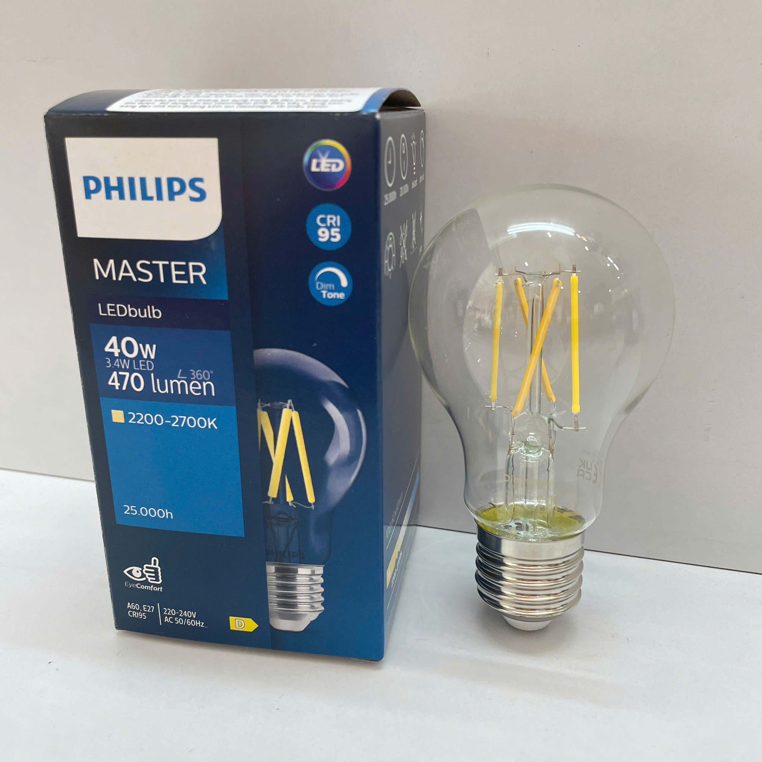 Điều chỉnh độ sáng mượt mà với đèn LED Dimmer Philips