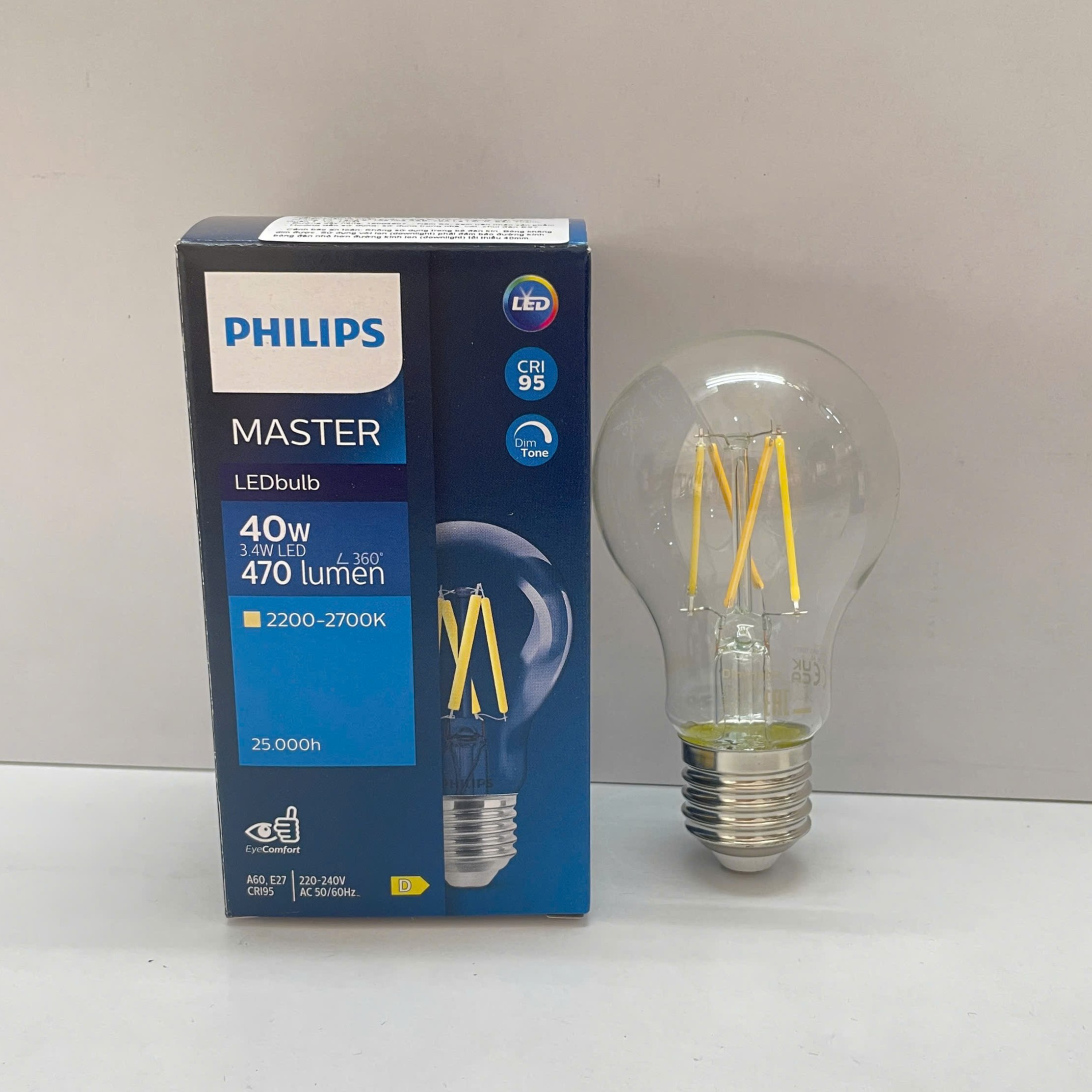 Bóng đèn tròn LEDBulb Philips MAS với thiết kế tinh tế