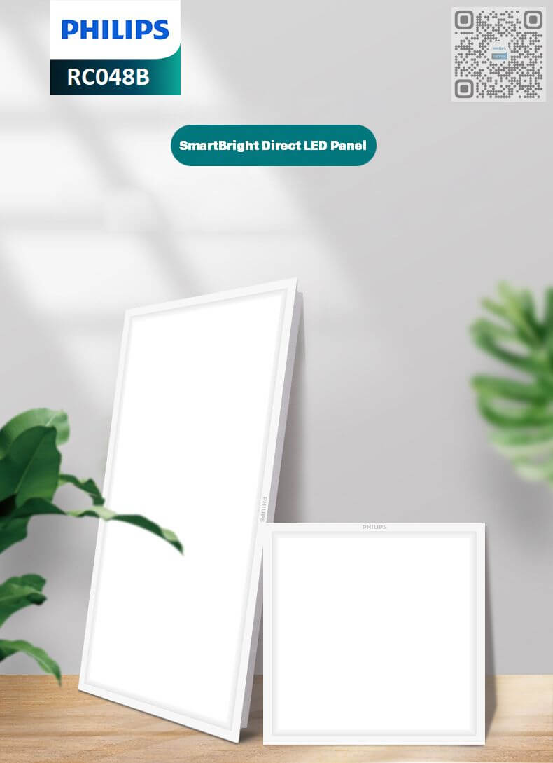Bộ máng đèn âm trần dạng tấm Led Panel Philips RC048B LED32S 36W 865/840 có 02 kích thước Bộ máng đèn âm trần dạng tấm Led Panel Philips RC048B LED32S 36W 865/840 có 02 kích thước