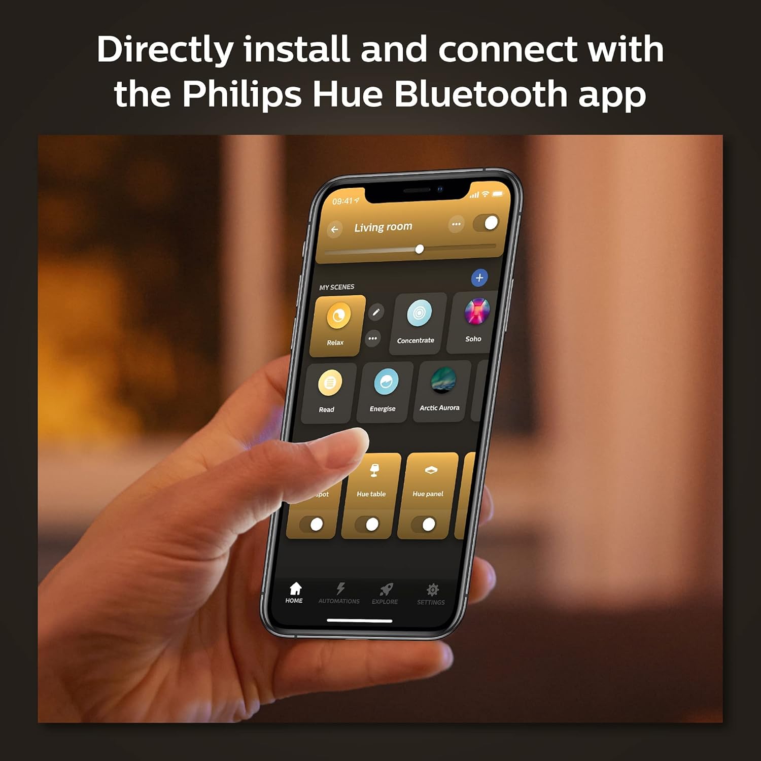 Điều khiển đèn LED Philips Hue qua ứng dụng