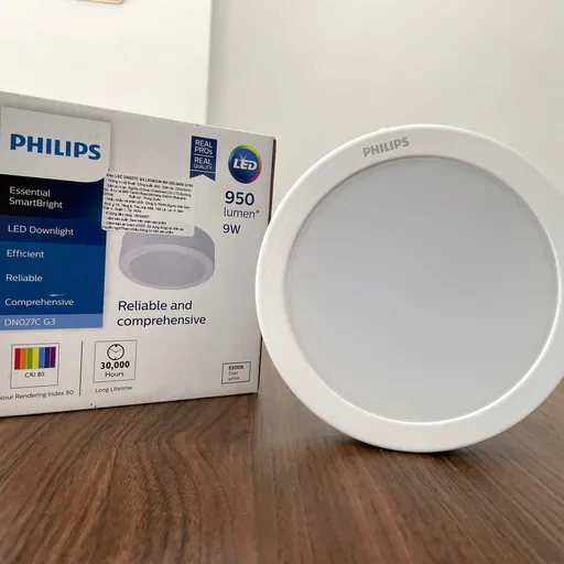 Trải Nghiệm Ánh Sáng Tối Giản: Đèn Downlight Ốp Trần LED Philips SmartBright G3 – Kiến Tạo Không Gian Đẳng Cấp