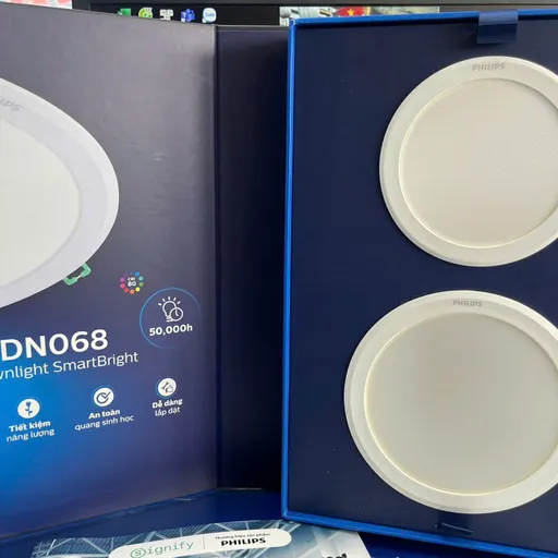 Tinh Hoa Ánh Sáng Cho Không Gian Đẳng Cấp | Khám Phá Ngay Đèn Downlight Âm Trần Led Philips DN068B G2 12W 6500K