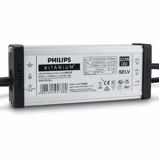 Bộ Nguồn Driver Led Philips Xitanium 200W: Năng Lượng Tinh Khiết. Trải Nghiệm Ánh Sáng Hoàn Hảo.