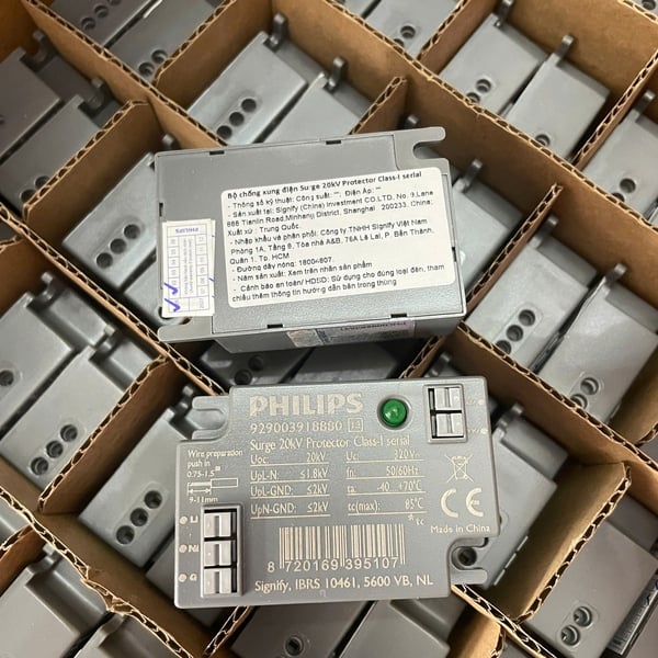 ✨ Nguồn – Ballast – Biến thế Philips & Thiết bị chống sét Surge 20kV Protector Class-I serial: Khám phá An Toàn Vượt Trội Cho Cuộc Sống Đỉnh Cao!