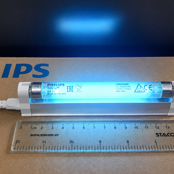 ✨ Khám phá Bộ máng đèn diệt khuẩn TUV Philips UVC 15cm 1xTUV 4W G4 T5: Không gian tinh khiết, cuộc sống an lành.