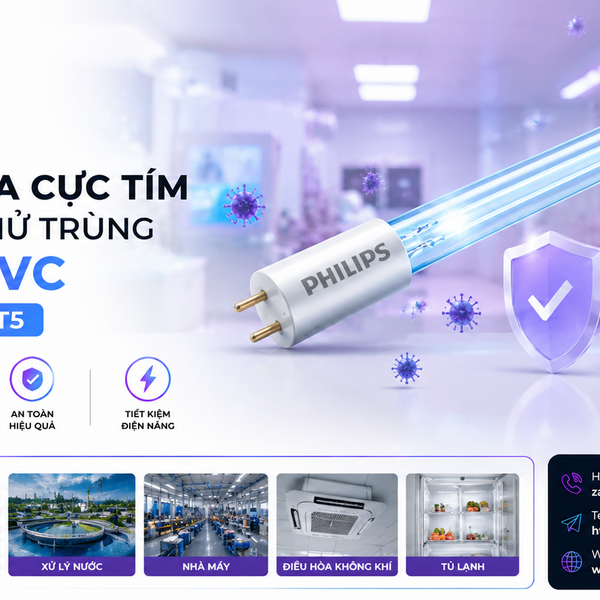 ✨ Khám phá Bóng đèn tia cực tím diệt khuẩn TUV Philips UVC 4W G4 T5: Bảo vệ không gian sống tinh khiết, kiến tạo môi trường trong lành.