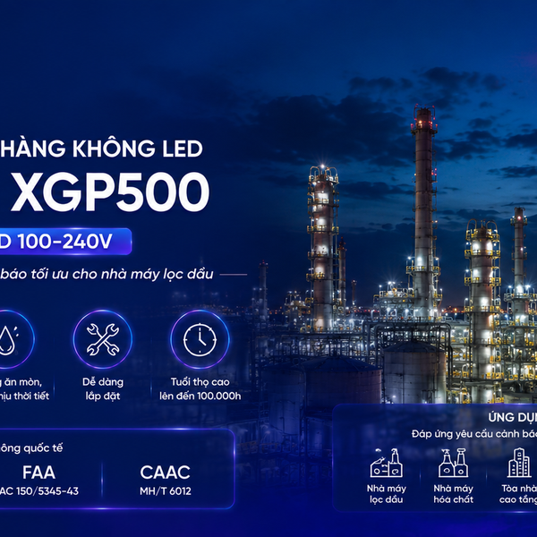 ✨ Đèn Cánh Báo Hàng Không LED Philips XGP500: Tầm Nhìn Vượt Trội Cho Công Trình Nhà Máy Lọc Dâu - Khám Phá Công Nghệ Ánh Sáng Tiên Phong!