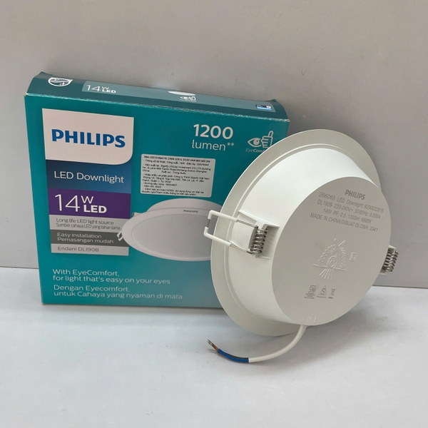 ✨ Khám phá đẳng cấp: Đèn downlight âm trần Led Philips Eridani DL190B LED11 D150 14W 865 WH SNI 6500K 1150lm – Kiến tạo không gian sống tinh tế.