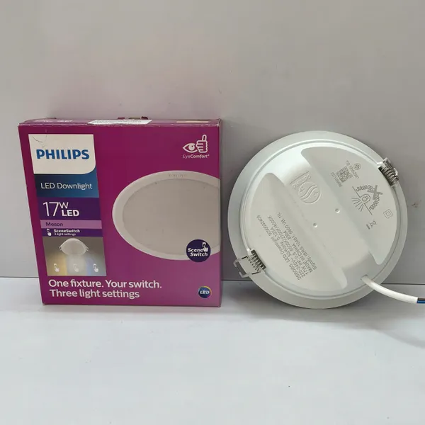 ✨ Trải Nghiệm Không Gian Đa Cảm Xúc | Đèn downlight âm trần đổi màu Led Philips Meson SSW D125 17W recessed LED CCT | Khám Phá Ngay