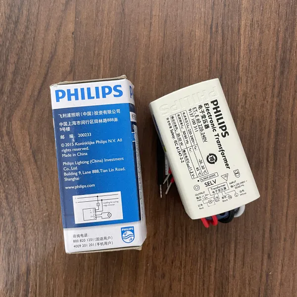 ✨ Khám phá sự tinh hoa: Nguồn/Driver/Ballast LED Philips Biến áp điện tử đèn LED MR16 ET-E 60 LED 220-240V – Nâng tầm đẳng cấp không gian sống của bạn.