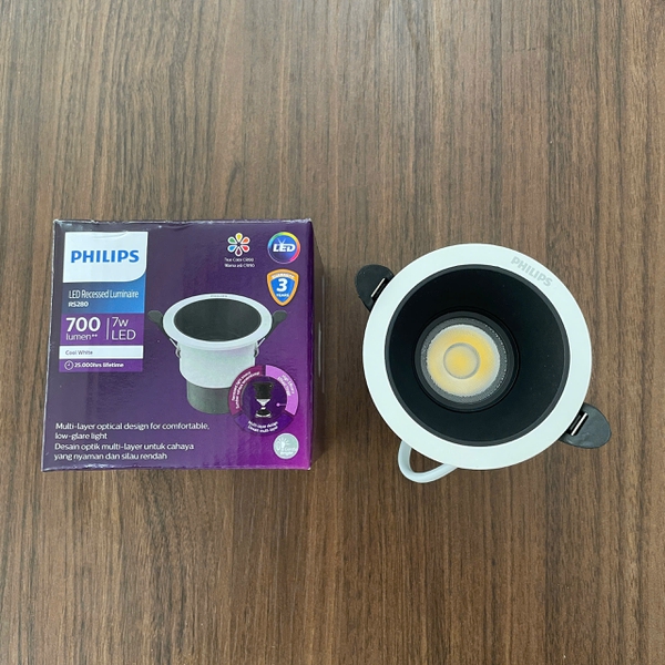 ✨ Tái định nghĩa không gian. Mới - Khám phá ngay đèn downlight âm trần chiếu điểm LED Philips RS280 G2 RC Rd D75 7W 940 24D GM 700lm ánh sáng trung tính 4000K kích thước 85x77mm – Trải nghiệm ánh sáng hoàn mỹ, nâng tầm kiến trúc.