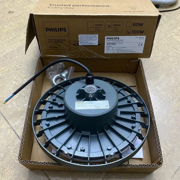 Đèn Highbay LED Philips BY239P LED130/CW PSU GM G2 100W 6500K 13000lm – Nâng Tầm Không Gian, Bừng Sáng Hiện Đại