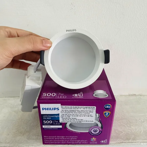 ✨ Khám phá ngay đèn Led downlight âm trần chiếu sâu Philips DL260 RD 075 7W 940 WH R GM 4000K 500lm 25.000h | Kiến tạo không gian sống đỉnh cao