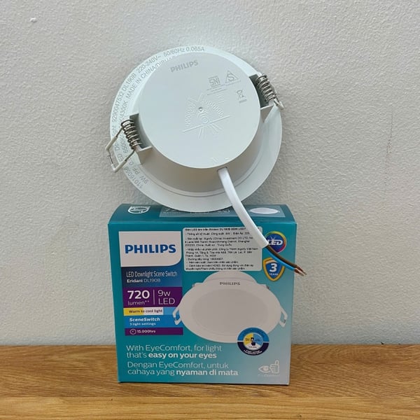 ✨💡 Khám phá Đèn downlight âm trần đổi màu Led Philips Eridani DL190B – Nâng tầm không gian sống, kiến tạo trải nghiệm ánh sáng hoàn hảo.