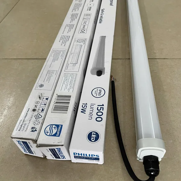 ✨ Ánh sáng kiến tạo không gian. Trải nghiệm Bộ máng đèn LED chống thấm Waterproof Philips Ess SmartBright WP Batten WT035C 15W LED15/CW PSU GM CFW L600 6500K 0m6 1500lm IP65.