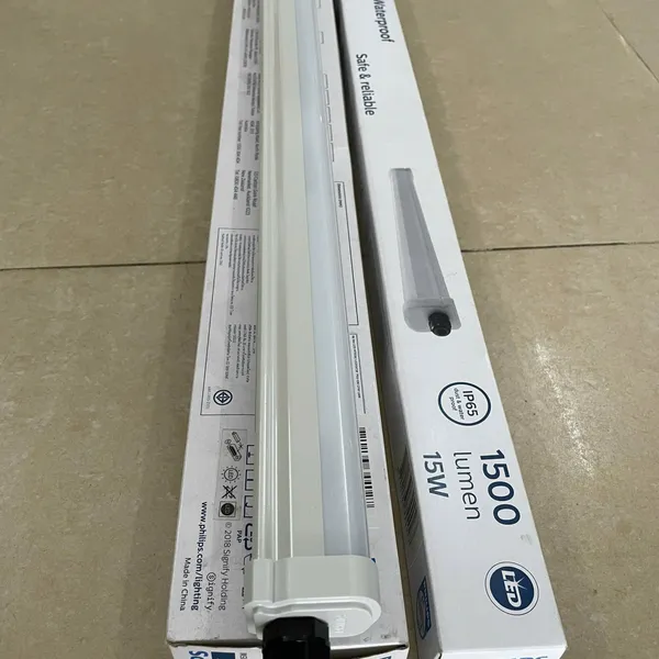 ✨ Ánh sáng kiến tạo không gian. Trải nghiệm Bộ máng đèn LED chống thấm Waterproof Philips Ess SmartBright WP Batten WT035C 15W LED15/CW PSU GM CFW L600 6500K 0m6 1500lm IP65.