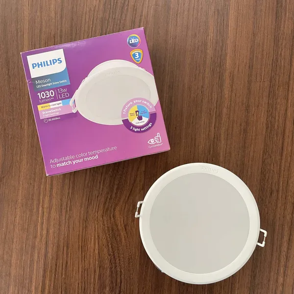 Chạm Biến Sắc: Đèn Downlight Âm Trần Đổi Màu LED Philips Meson SSW D125 13W 1030lm – Kiến Tạo Không Gian Sống Đỉnh Cao!