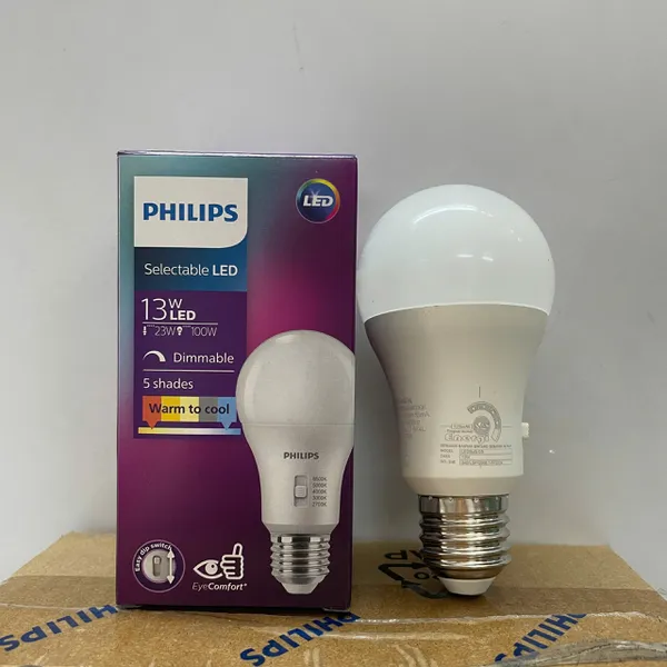 ✨💡 Nâng Tầm Không Gian Sống Cùng Bóng đèn tròn LED Bulb đổi màu Led Philips LEDBulb 13W E27 A60: Khám Phá Ánh Sáng Đỉnh Cao, Biến Hóa Mọi Cảm Xúc!