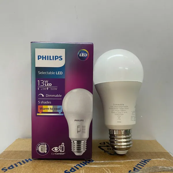✨💡 Nâng Tầm Không Gian Sống Cùng Bóng đèn tròn LED Bulb đổi màu Led Philips LEDBulb 13W E27 A60: Khám Phá Ánh Sáng Đỉnh Cao, Biến Hóa Mọi Cảm Xúc!