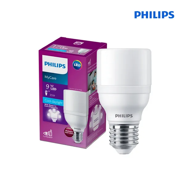 Bóng đèn Philips LEDbulb Bright E27 -  Tối ưu quang thông cho trên công suất điện tiêu thụ