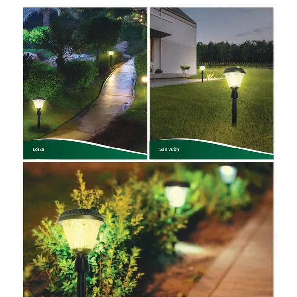 Mới  Đèn chiếu điểm cắm cỏ DECO SOLAR năng lương mặt trời BGC050 LED3/730 Spot