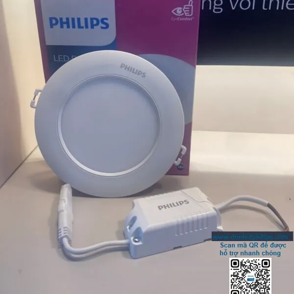 Đèn Downlight Âm Trần Led siêu mỏng Philips DL262 EC RD 100 6W 3000/4000/6500K