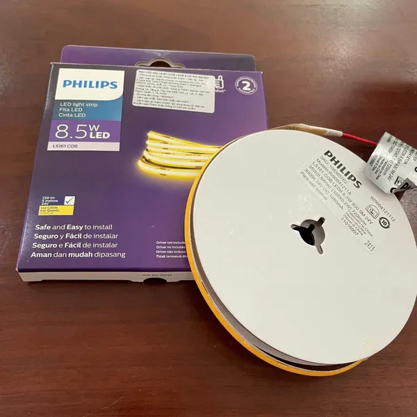 Tìm hiểu ngay đèn LED Dây PhilipsLS161 COB LED8 8.5W 5M 24V: Chiếu Sáng Vượt Trội, Tiết Kiệm Điện