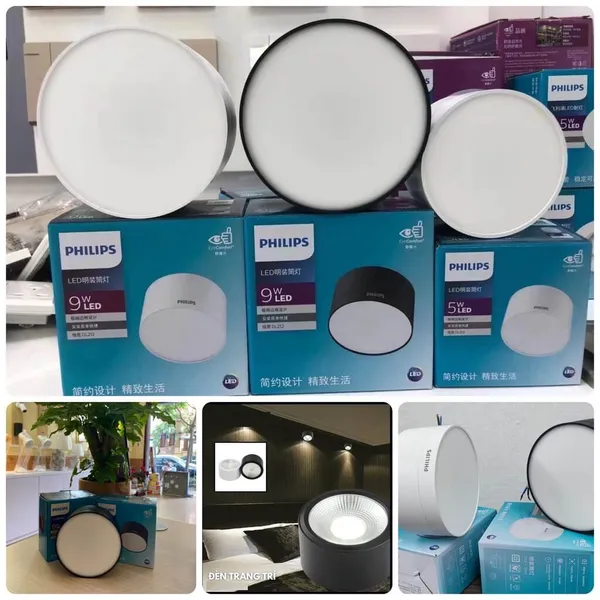 Đèn Ống Bơ Ốp Trần Gắn Nổi Led Philips DL212 EC RD Mới! Sự lựa chọn hoàn hảo cho không gian của bạn
