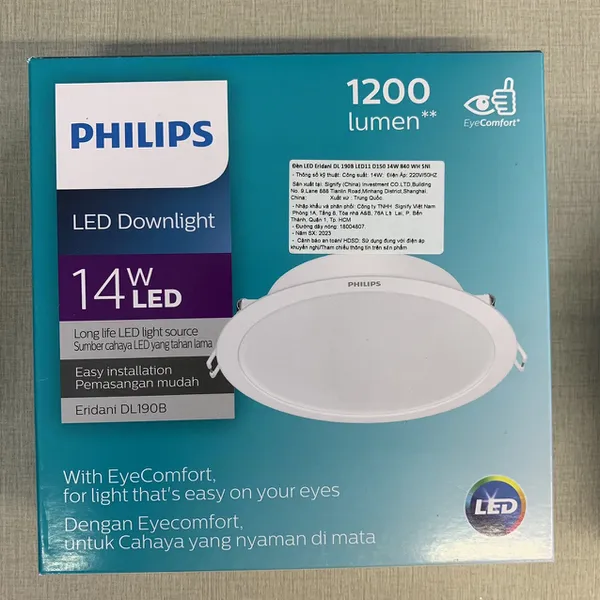 Click chuột để khám phá sản phẩm độc đáo Đèn Downlight âm trần LED Philips Eridani DL190B LED11 D150 14W 865 WH SNI