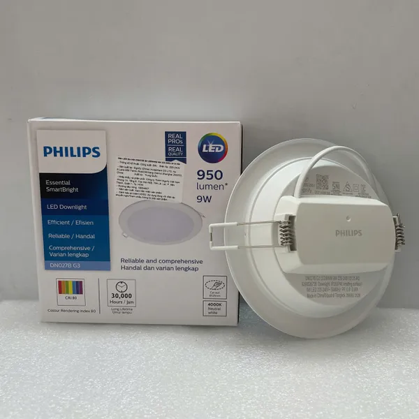 ✨ Trải nghiệm Ánh Sáng Tinh Khiết | Đèn led downlight âm trần Led Philips DN027B G3 LED9/CW 9W D125 RD