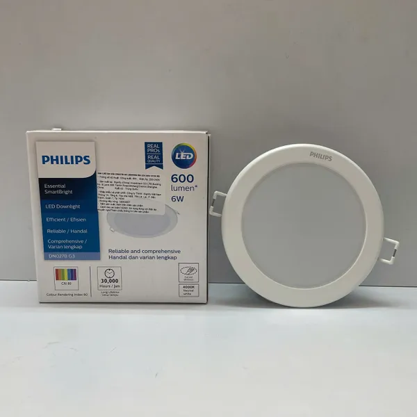 ✨ Ánh sáng kiến tạo. Khám phá Đèn downlight âm trần Led Philips DN027B Led SmartBright G3 LED6/NW 6W D100 RD 4000K 600lm.