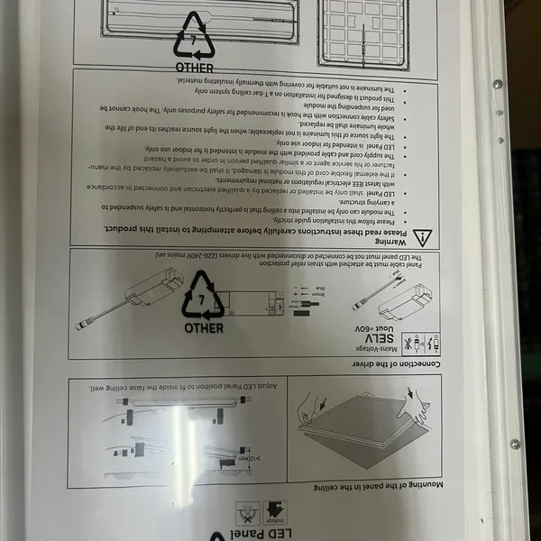 ✨ Tái định nghĩa không gian của bạn. Trải nghiệm Máng đèn Led tấm panel Philips CertaFlux LED BL Panel 30120 865 MD3/44W 220-240V 300x1200mm 6500K.