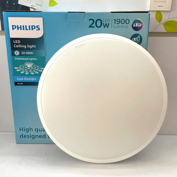 ✨ Khám phá ánh sáng hoàn mỹ | Đèn ốp trần LED Philips Ceiling Light CL254 EC RD 20W HV 02 6500K 1900lm
