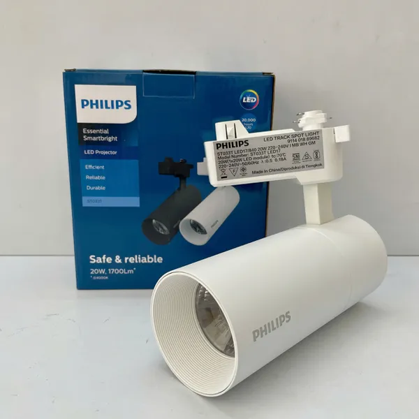 ✨ Trải Nghiệm Ánh Sáng Tinh Tế: Khám Phá Ngay Đèn Ray Chiếu Điểm Philips ST033T Vỏ Trắng