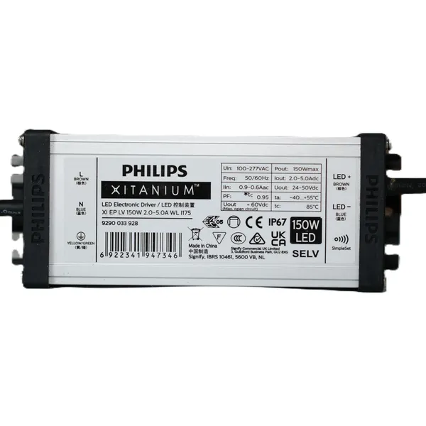 💡 Trải nghiệm sự hoàn hảo. Khám phá Bộ nguồn Driver Led Philips Xitanium Xi EP LV 150W 2.0-5.0A WL I175 (AOC).