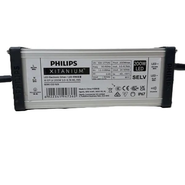 💡 Khai Mở Tiềm Năng Chiếu Sáng | Trải nghiệm Bộ nguồn / Ballast/ tăng phô/ Driver Led Philips Xitanium Xi EP LV 200W 3.0-6.7A WL I195 (AOC) ngay hôm nay