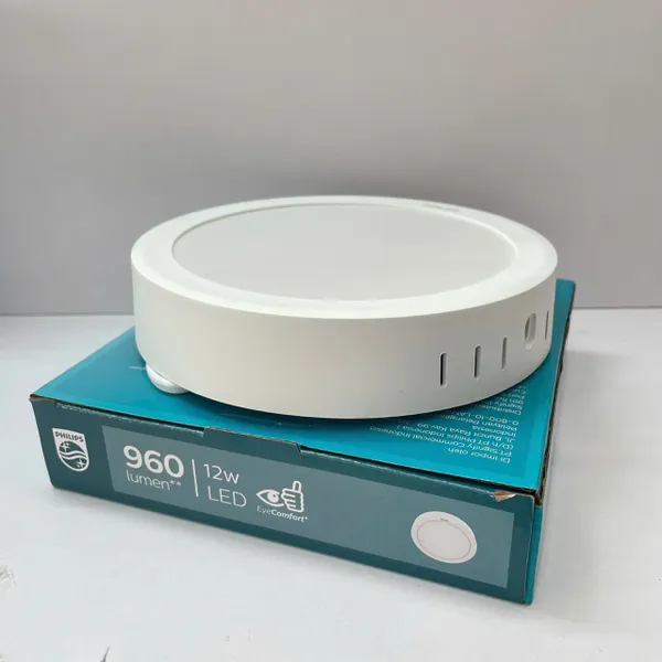 ✨ Tái định nghĩa không gian. Trải nghiệm Đèn Led ốp nổi tròn downlight Philips Eridani RD Surface LED9 D150 12W 865 6500K 960lm.