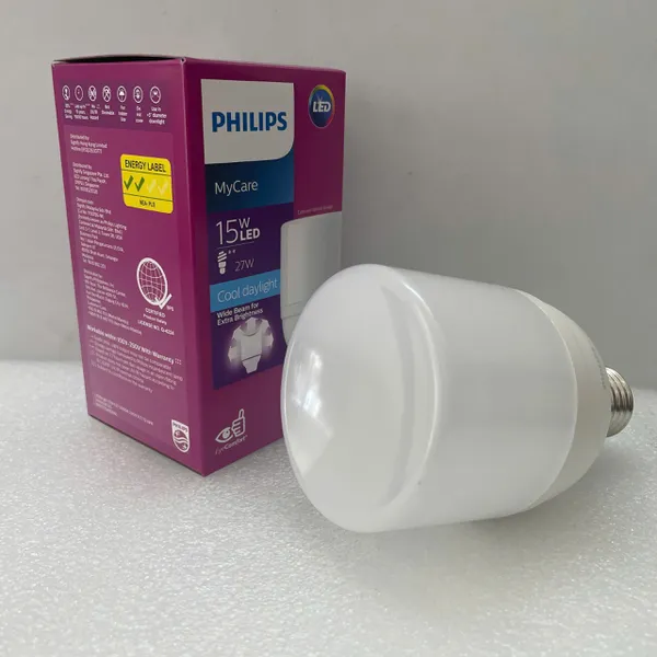 ✨ Trải nghiệm Ánh sáng Rạng rỡ - Bóng đèn LEDBulb MyCare Philips LEDBright 15W E27 6500K T70 2000lm