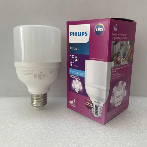 ✨ Trải nghiệm Ánh sáng Rạng rỡ - Bóng đèn LEDBulb MyCare Philips LEDBright 15W E27 6500K T70 2000lm
