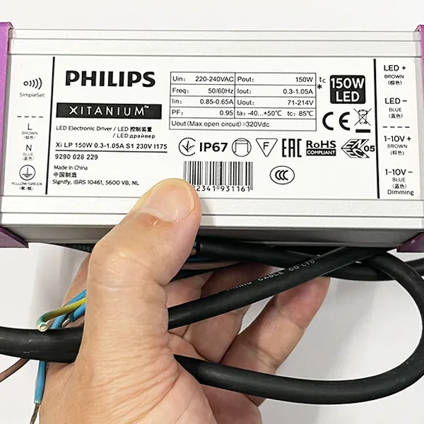 ✨ Khai Mở Tiềm Năng Ánh Sáng | Trải nghiệm Bộ nguồn Driver Led Philips Xitanium XI LP 150W DIM 5 CẤP ngay!
