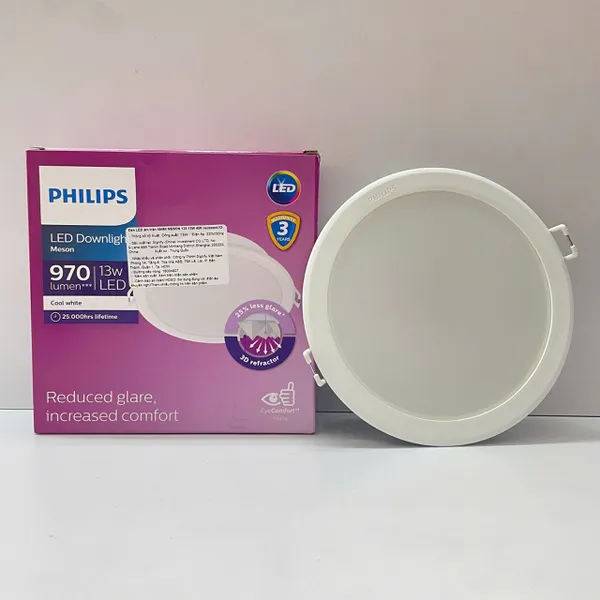 ✨ Tái định nghĩa không gian | Khám phá Đèn downlight âm trần Led Philips Meson IO 59464 D125 13W 3000K 910lm