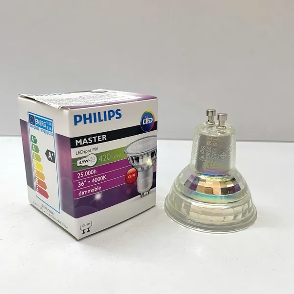 ✨ Trải nghiệm Ánh Sáng Thuần Khiết | Khám phá Bóng đèn Led âm trần chiếu điểm Philips Master Led 4.9-50W GU10 940 36D Dim 4000K