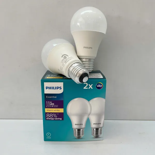 💡 Tái định nghĩa không gian. Trải nghiệm ngay Combo/Set 2 Bóng đèn Led bulb Philips Essential 11W E27.