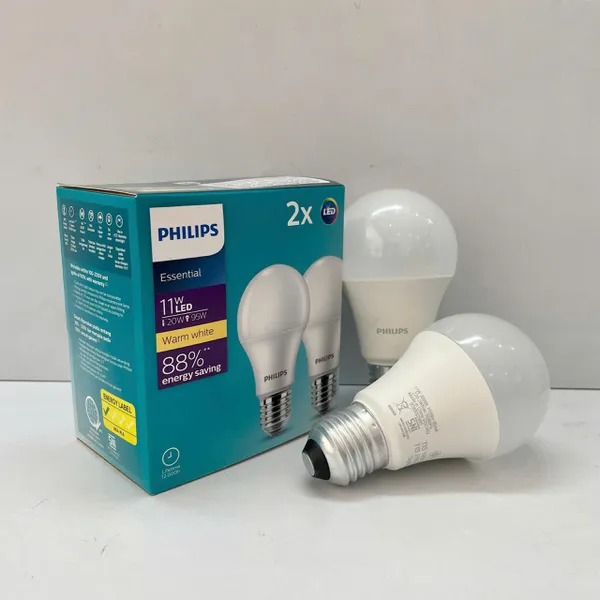 💡 Tái định nghĩa không gian. Trải nghiệm ngay Combo/Set 2 Bóng đèn Led bulb Philips Essential 11W E27.