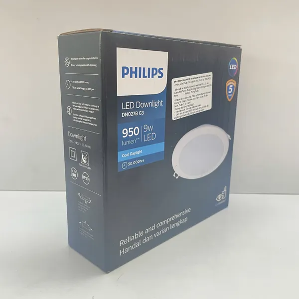 ✨ Tái Định Nghĩa Không Gian Sống. Khám Phá Ngay Đèn Downlight Âm Trần Led Philips DN027B G3 LED9/NW 9W 4000K.