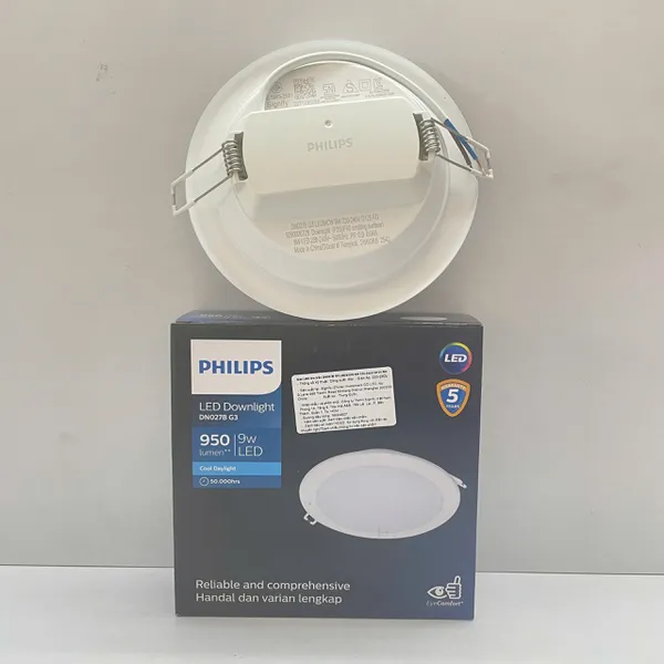 ✨ Tái Định Nghĩa Không Gian Sống. Khám Phá Ngay Đèn Downlight Âm Trần Led Philips DN027B G3 LED9/NW 9W 4000K.